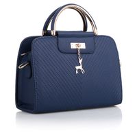 Women's Large Pu Leather Solid Color Elegant Zipper Handbag sku image 5