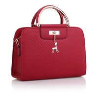 Women's Large Pu Leather Solid Color Elegant Zipper Handbag sku image 3