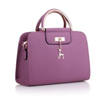 Women's Large Pu Leather Solid Color Elegant Zipper Handbag sku image 4