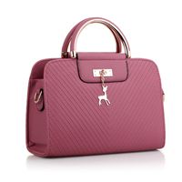 Women's Large Pu Leather Solid Color Elegant Zipper Handbag sku image 9
