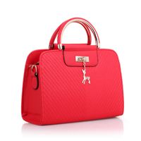 Women's Large Pu Leather Solid Color Elegant Zipper Handbag sku image 2