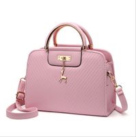 Women's Large Pu Leather Solid Color Elegant Zipper Handbag sku image 7