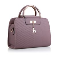 Women's Large Pu Leather Solid Color Elegant Zipper Handbag sku image 8