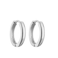 1 Pair Vintage Style Simple Style Round Solid Color Plating Copper 18k Gold Plated Hoop Earrings sku image 4
