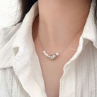Silver Ruitai S925 Sterling Silver New Chinese Pearl Necklace Sweet Cool Advanced Design Sense Clavicle Chain Beaded Necklace Girls main image 6