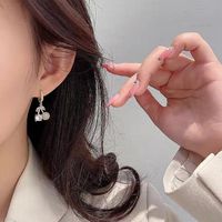 Wholesale Jewelry Cute Fruit Alloy Artificial Gemstones Plating Inlay Drop Earrings main image 4