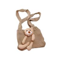 Kid's Small Knit Bear Cute Square Open Shoulder Bag Crossbody Bag main image 2