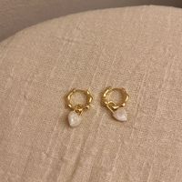 1 Pair Sweet Heart Shape Plating Copper Earrings main image 5