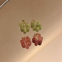 1 Pair Sweet Flower Plating Copper Drop Earrings main image 1
