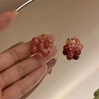 1 Pair Sweet Flower Plating Copper Drop Earrings sku image 2