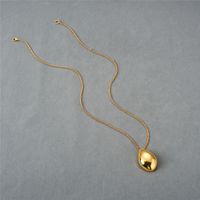Simple Style Water Droplets Alloy Copper Plating Pendant Necklace sku image 1