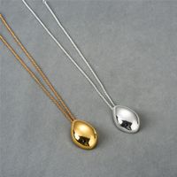 Simple Style Water Droplets Alloy Copper Plating Pendant Necklace main image 1