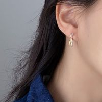 1 Pair Simple Style Geometric Plating Sterling Silver Earrings main image 2