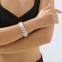 Glam Modern Style Sweet Solid Color Alloy Inlay Zircon Women's Bangle main image 5