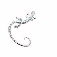 1 Pièce Style Vintage Gecko Incruster Alliage Strass Clips D'oreille main image 4