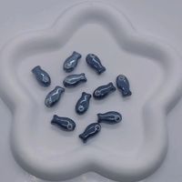 10 Pieces 10 * 20mm Hole 2~2.9mm Ceramics Fish Beads sku image 2