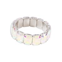 Glam Modern Style Sweet Solid Color Alloy Inlay Zircon Women's Bangle sku image 1