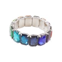 Glam Modern Style Sweet Solid Color Alloy Inlay Zircon Women's Bangle sku image 4