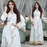 Ab330 Muslim Robe Sequin Embroider Fashion Abaya Middle East Women's Clothing Arab Clothing Home Leisure main image 3