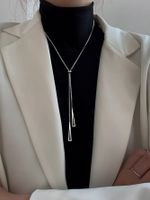 Elegant Solid Color Zinc Alloy Chain Women's Necklace main image 6