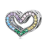 Casual Rainbow Sterling Silver Inlay Zircon Jewelry Accessories sku image 1