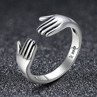 Casual Streetwear Feather Sterling Silver Zircon Open Rings In Bulk main image 2