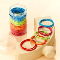 Casual Simple Style Solid Color Elastic Band Hair Tie Rubber Band main image 4