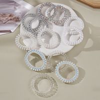 Simple Style Solid Color Plastic Hair Tie main image 2