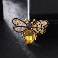 Vintage Style Bee Alloy Women's Brooches 1 Piece sku image 2