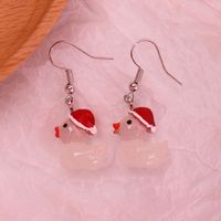 Wholesale Jewelry Cute Duck Resin Drop Earrings sku image 5