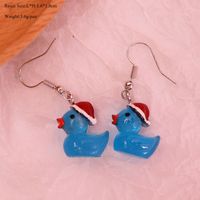 Wholesale Jewelry Cute Duck Resin Drop Earrings sku image 6