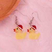 Wholesale Jewelry Cute Duck Resin Drop Earrings sku image 8