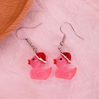 Wholesale Jewelry Cute Duck Resin Drop Earrings sku image 9