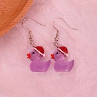 Wholesale Jewelry Cute Duck Resin Drop Earrings sku image 10