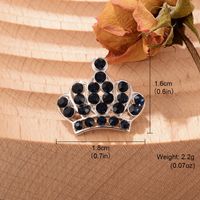 Elegant Glam Crown Feather Flower Copper Plating Inlay Artificial Pearls Zircon Women's Brooches 1 Piece sku image 1