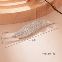 Elegant Glam Crown Feather Flower Copper Plating Inlay Artificial Pearls Zircon Women's Brooches 1 Piece sku image 6