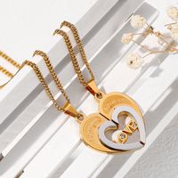 Ig Style Romantic Commute Heart Shape Stainless Steel Pendant Necklace main image 4