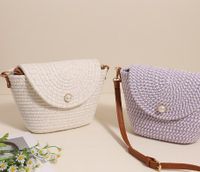 Women's Medium Polyester Solid Color Vintage Style Classic Style Square Magnetic Buckle Jelly Bag main image 1