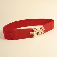 Vacation Modern Style Classic Style Mushroom Pu Leather Alloy Buckle Women's Woven Belts main image 8
