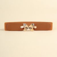 Vacation Modern Style Classic Style Mushroom Pu Leather Alloy Buckle Women's Woven Belts sku image 3