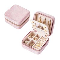 1 Piece Fashion Solid Color Velvet Jewelry Boxes sku image 14