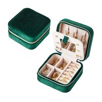 1 Piece Fashion Solid Color Velvet Jewelry Boxes sku image 15