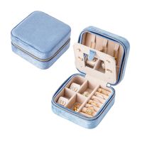 Classical Solid Color Flannel Jewelry Boxes sku image 3