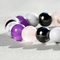 Casual Handmade Solid Color Artificial Gemstones Natural Stone Beaded Handmade Bracelets main image 6