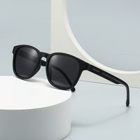 Modern Style Solid Color Pc Round Frame Full Frame Men's Sunglasses sku image 2