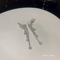 1 Pair Sweet Simple Style Wings Inlay Copper Artificial Diamond Drop Earrings main image 5