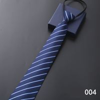 Simple Style Stripe Solid Color Polyester Yarn Men's Tie sku image 4