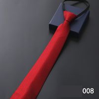 Simple Style Stripe Solid Color Polyester Yarn Men's Tie sku image 8