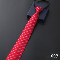 Simple Style Stripe Solid Color Polyester Yarn Men's Tie sku image 9