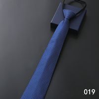 Simple Style Stripe Solid Color Polyester Yarn Men's Tie sku image 18